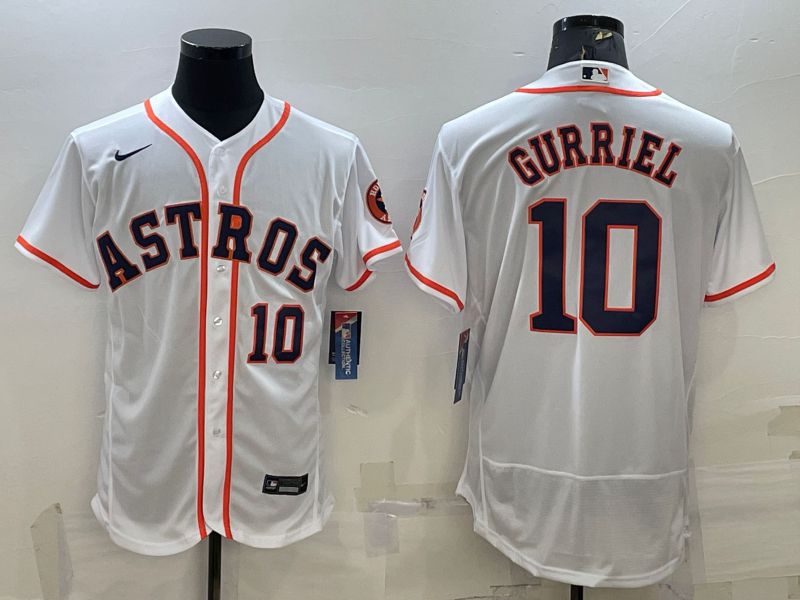 Men Houston Astros #10 Gurriel White Elite Nike 2022 MLB Jerseys